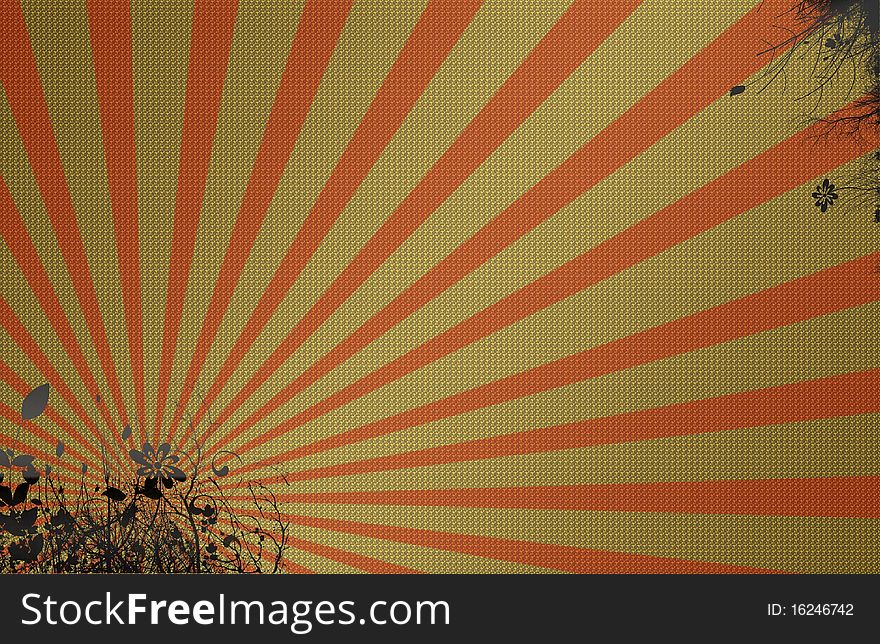 Red background with elements of the vector. Red background with elements of the vector