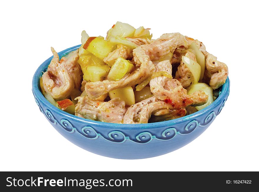 Plate With Chicken And Potatoes