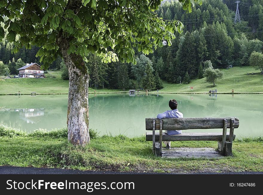 The village of Le Praz, close to the Vanoise National Park has a lake, and wonderful scenery. The village of Le Praz, close to the Vanoise National Park has a lake, and wonderful scenery