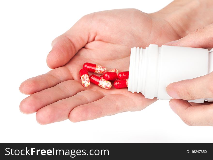 Medical Pills in a hand