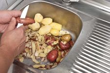 Peeling Potatoes Stock Image Peeling Potatoes Stock Image