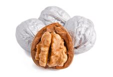 Silver Walnuts Stock Photos Silver Walnuts Stock Photos
