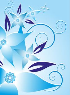 Blue Flower Background Stock Photography Blue Flower Background Stock Photography