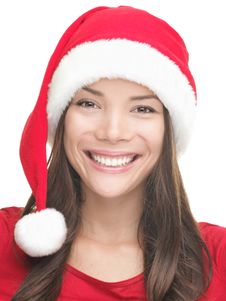 Christmas Girl Smiling Royalty Free Stock Photos