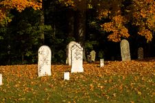 Fall Graveyard Stock Images
