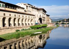 Arno River Reflections, Florence Stock Photography Arno River Reflections, Florence Stock Photography