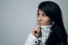 Free Fashion Brunette Looking Into Copyspace Stock Image - 16255171