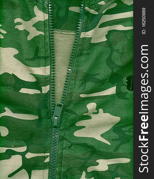 High resolution scan camouflage unzipped background in green, beige, grey. High resolution scan camouflage unzipped background in green, beige, grey