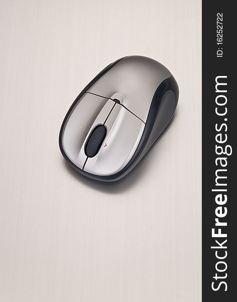 Wireless Technology Computer Mouse on Brushed Aluminum