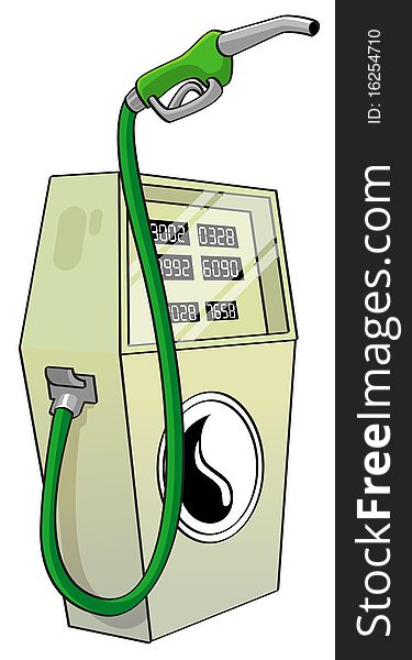 Illustration representing fuel pump - bio fuel