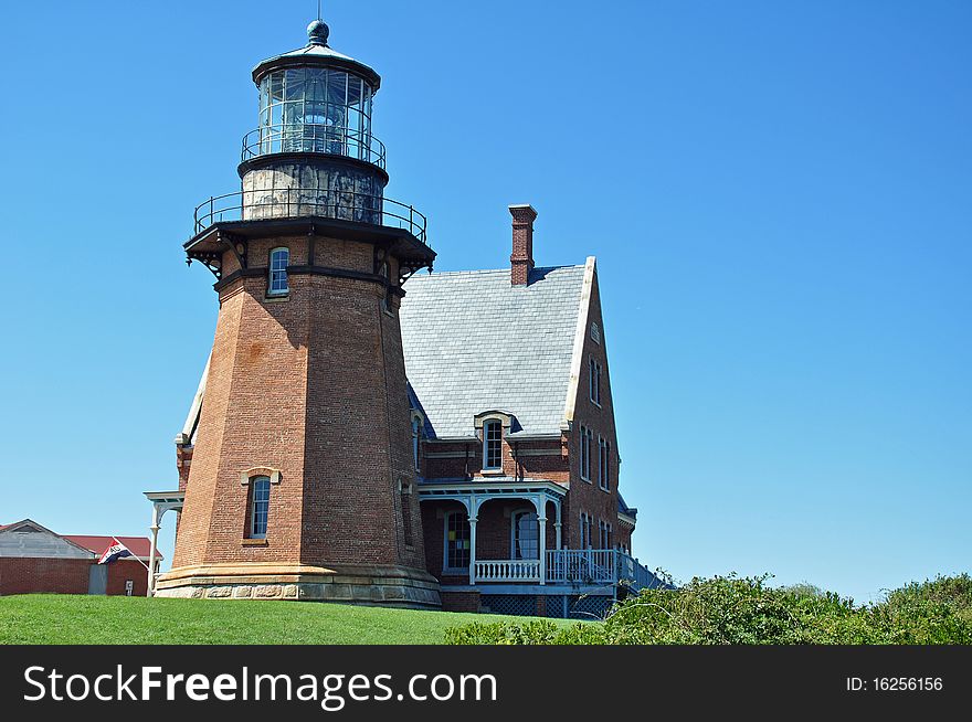 The South East Lighthouse on Block Island, Rhode Island