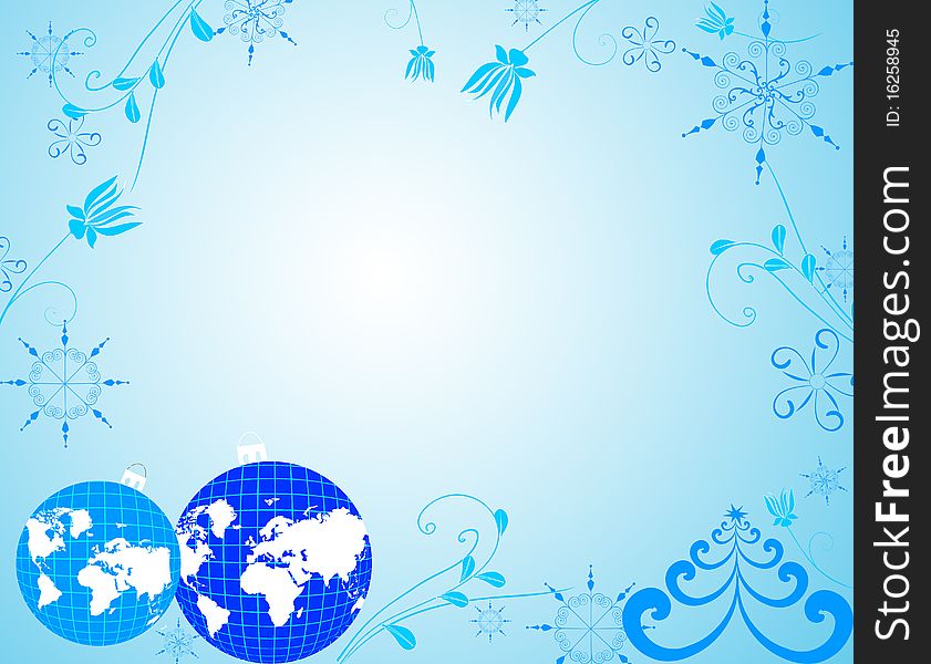 Decorative christmas background, well for your esign