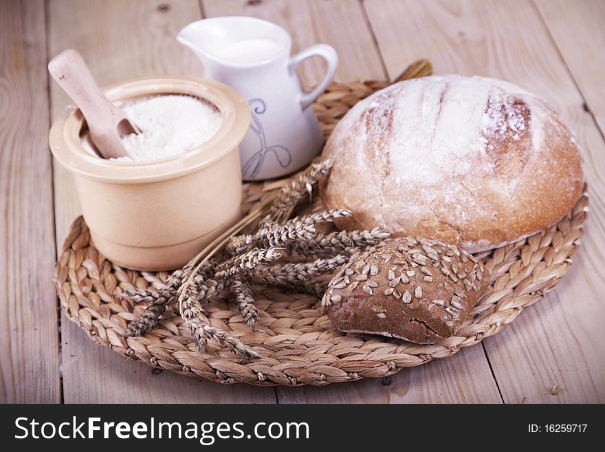 Perfect breakfast on wooden table. Perfect breakfast on wooden table