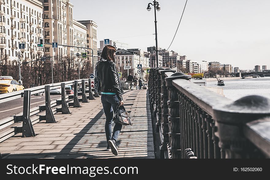 Woman Walking, Moscow