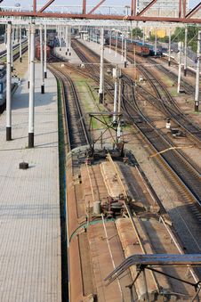 Train At Railway Station Royalty Free Stock Images Train At Railway Station Royalty Free Stock Images