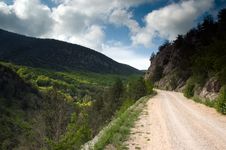 Road Toward Mountains Stock Image Road Toward Mountains Stock Image