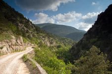 Road Toward Mountains Royalty Free Stock Image Road Toward Mountains Royalty Free Stock Image