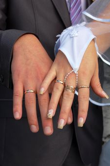 Married Couple Hands Stock Image Married Couple Hands Stock Image