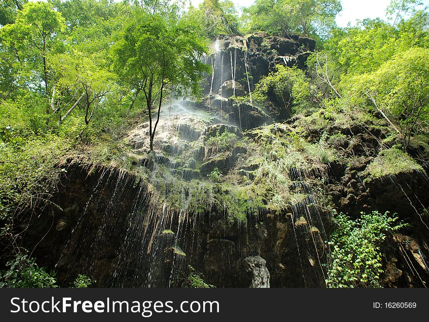 Waterfall on rural areas in Thailand. Waterfall on rural areas in Thailand