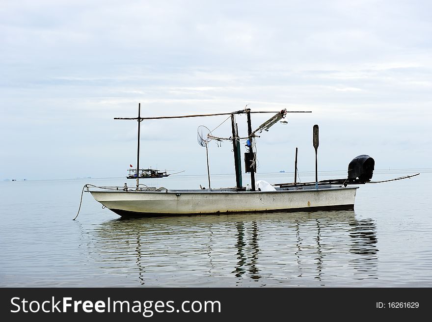 The Thai fishing boat on Thai sea. The Thai fishing boat on Thai sea.