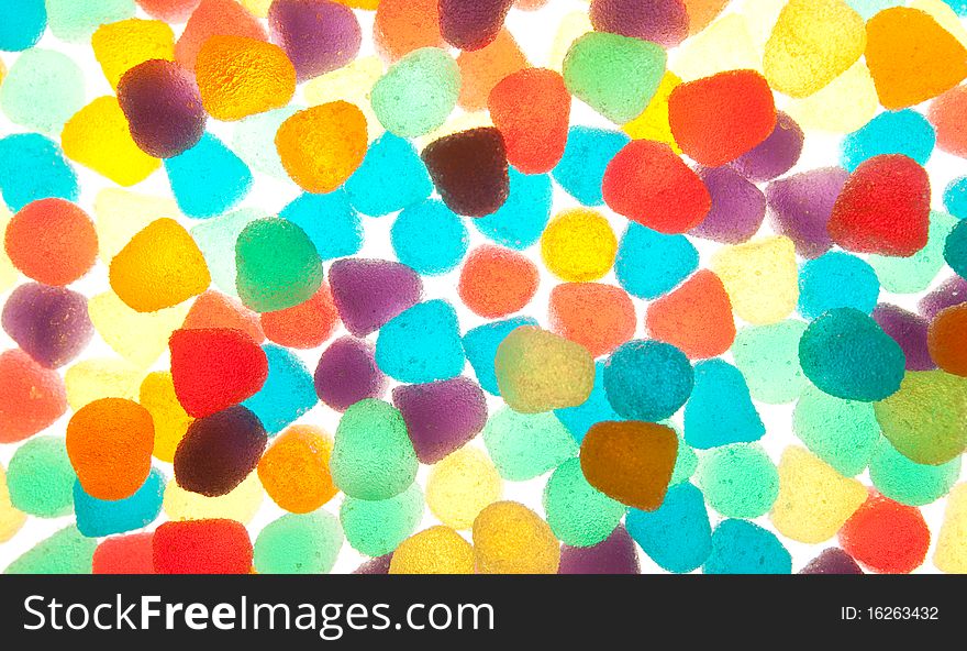 Colorful jelly texture