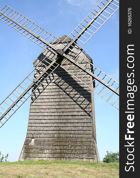 Antique trestle type Windmill from the 19th century