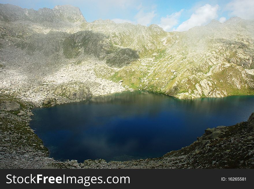 Gelato Lake in Brenta Dolomites, Italy. Gelato Lake in Brenta Dolomites, Italy.