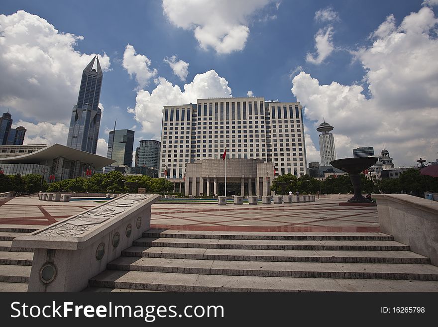 Shanghai Municipal Government Building, located in downtown Shanghai, Shanghai People's Square, Shanghai's landmark building.