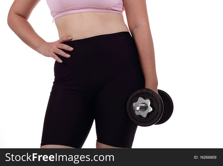 Woman With Dumbbell