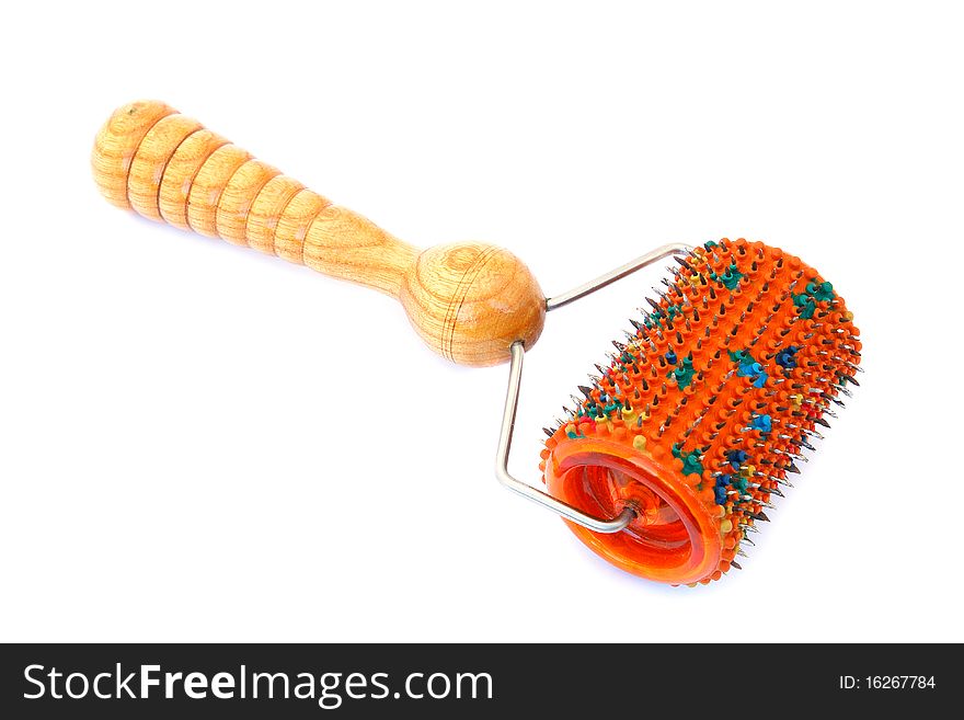 Needle massager   isolated on a white background