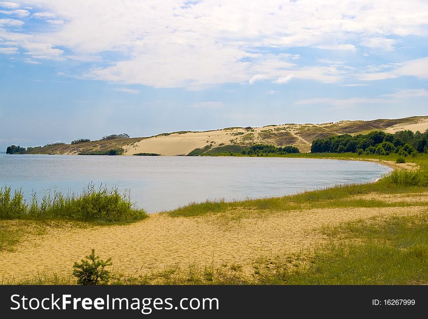 Sea, sand dunes and pine in the Lithuania. Sea, sand dunes and pine in the Lithuania