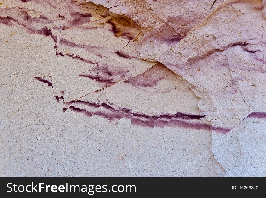 Detail od ochre in mine near Roussillon, France