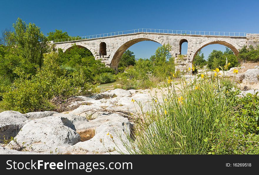 Bridge in Provence land in France
