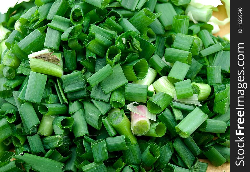 Heap of the cut green onions in all shot it is possible to use as a background. Heap of the cut green onions in all shot it is possible to use as a background