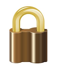 Locked Padlock Royalty Free Stock Photos Locked Padlock Royalty Free Stock Photos