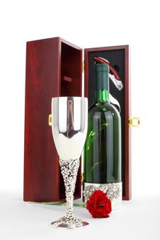Bottle Of White Wine And Sommelier Set Stock Image Bottle Of White Wine And Sommelier Set Stock Image