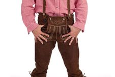 Bavarian Man With Oktoberfest Leather Trousers Stock Photo Bavarian Man With Oktoberfest Leather Trousers Stock Photo