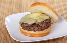 Mushroom Burger Royalty Free Stock Photo