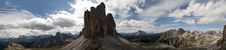 Mountain Panorama 3 Tre Cime Lavaredo Drei Zinnen Stock Photos Mountain Panorama 3 Tre Cime Lavaredo Drei Zinnen Stock Photos