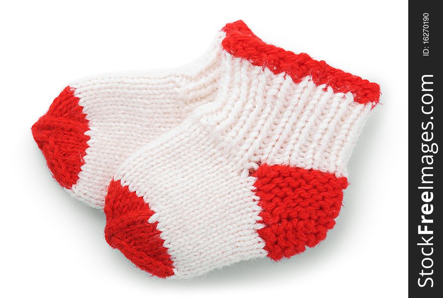 Pair Knitted A Socks