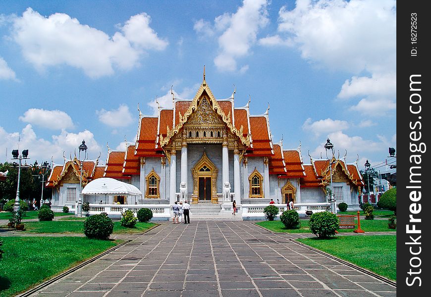 A picture of Wat Benchamaborpit in Thailand. A picture of Wat Benchamaborpit in Thailand.