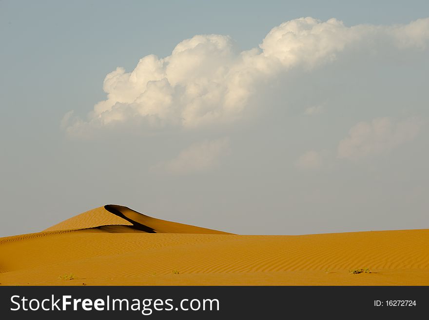 Dune and sky with clouds. Dune and sky with clouds.