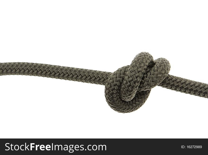 Treble knot. isolated on white background