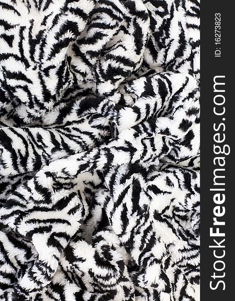 Series. Zebra fabric texture. Black and white