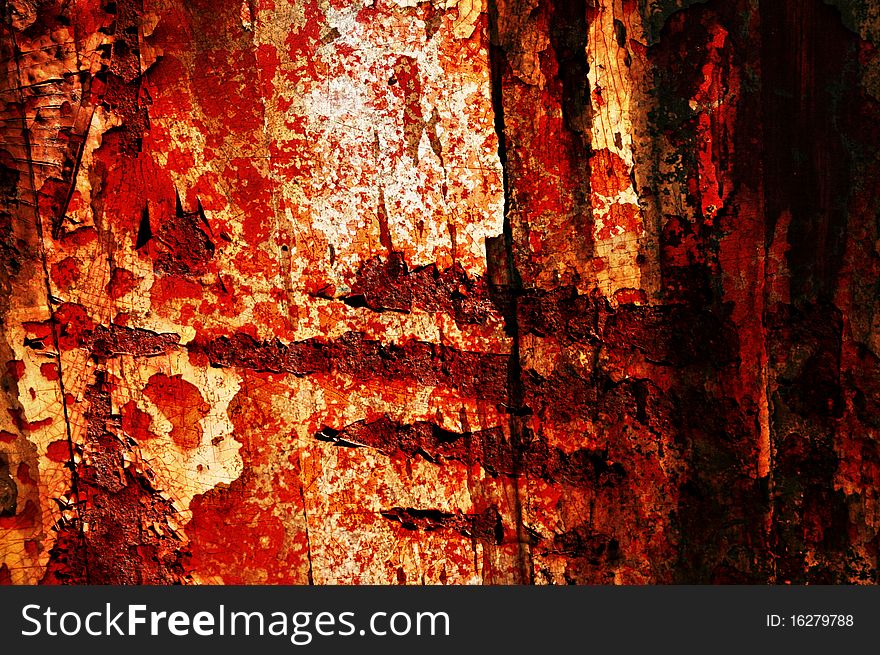 Some corroded industrial structure in various color