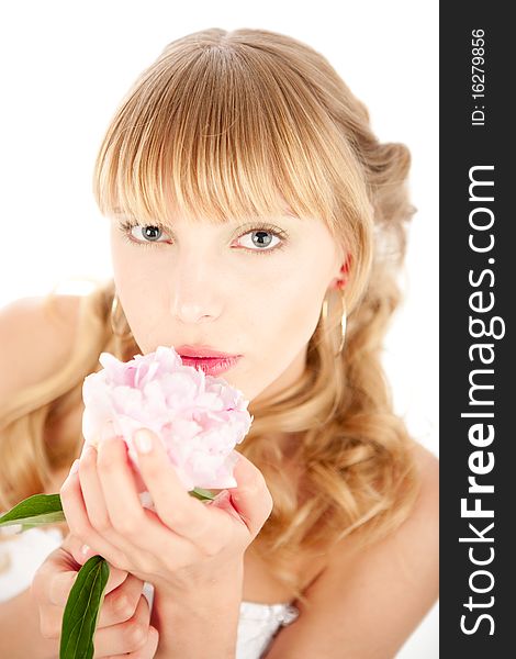 Bride with flower