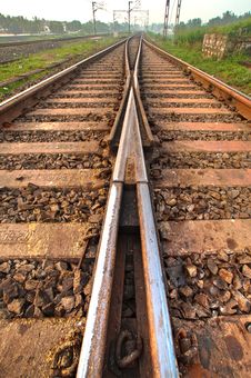 Railway Tracks Royalty Free Stock Photos Railway Tracks Royalty Free Stock Photos