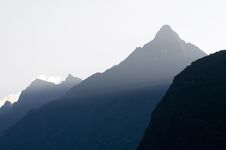 Sunset In The Mountains Royalty Free Stock Image Sunset In The Mountains Royalty Free Stock Image