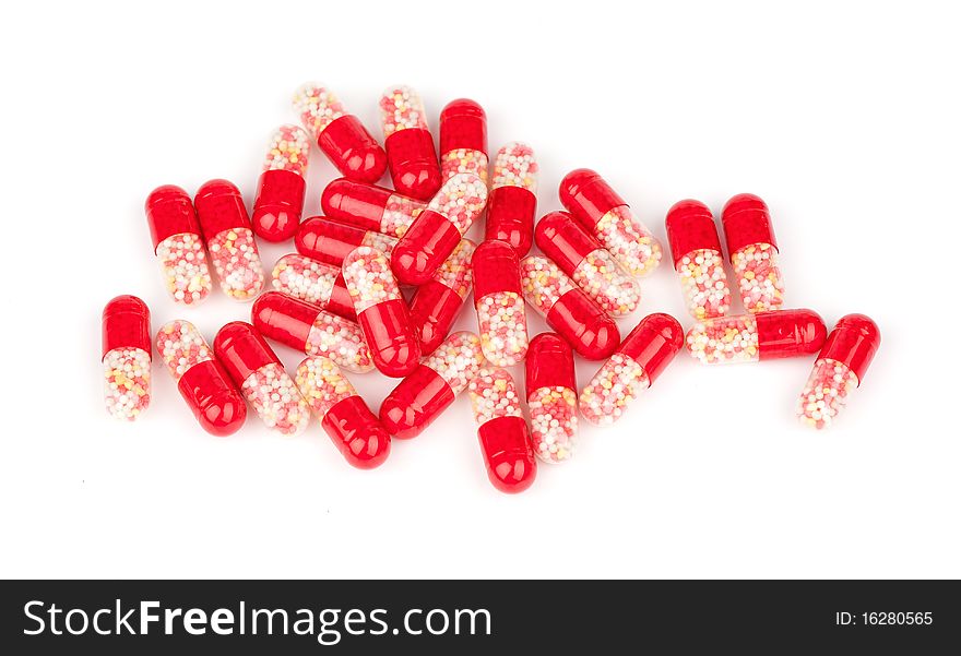 Tablets isolated on a white