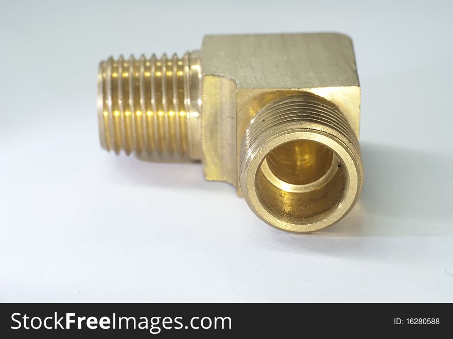 Brass elbow, connector of hydraulic hose on steering pump